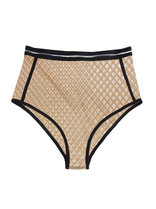Old Money Aesthetic Serena High Rise Underwear in Nude