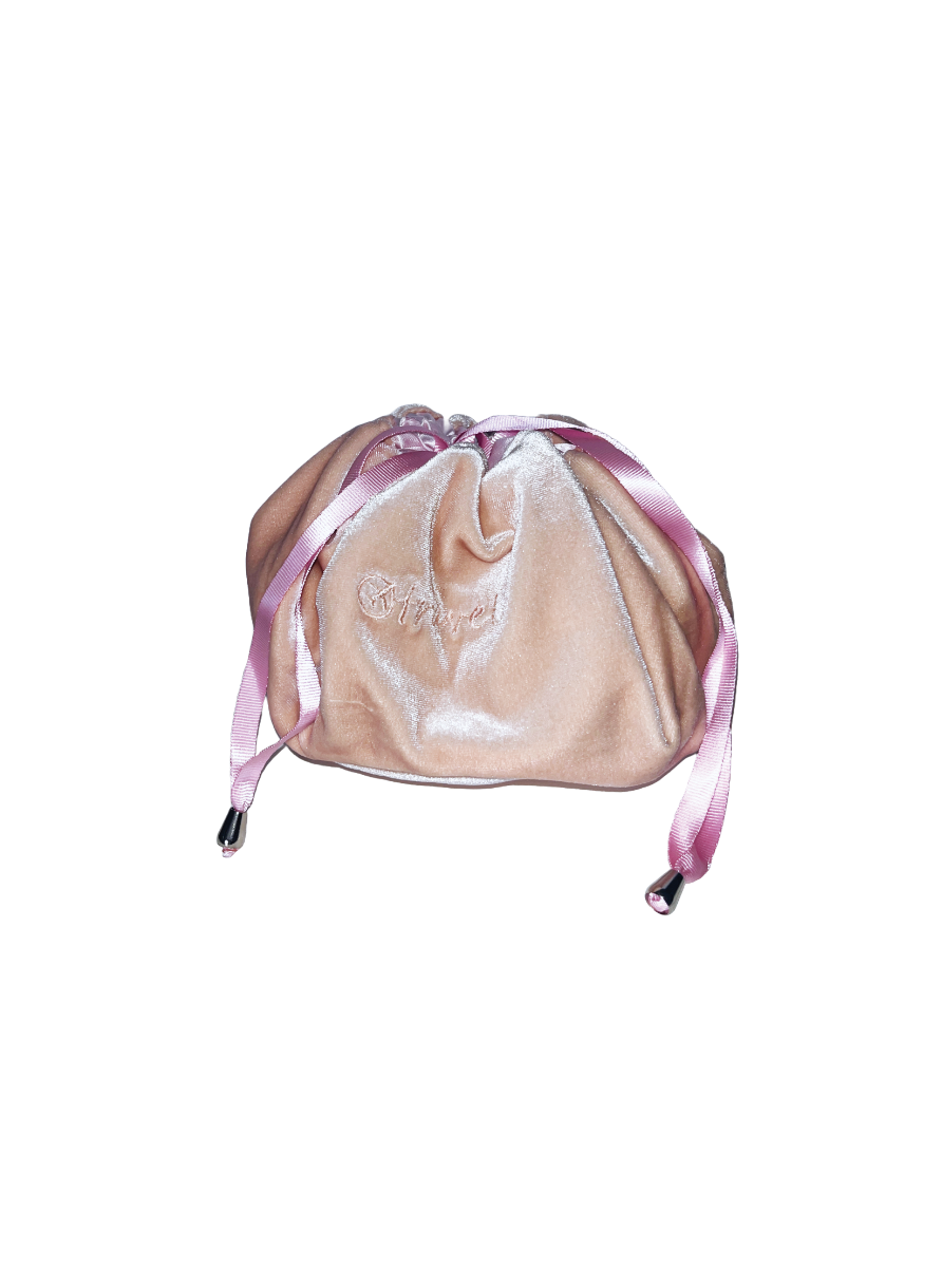 Pink Velvet Travel Pouch