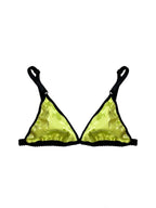 Eleanor Neon Green Triangle Bralette