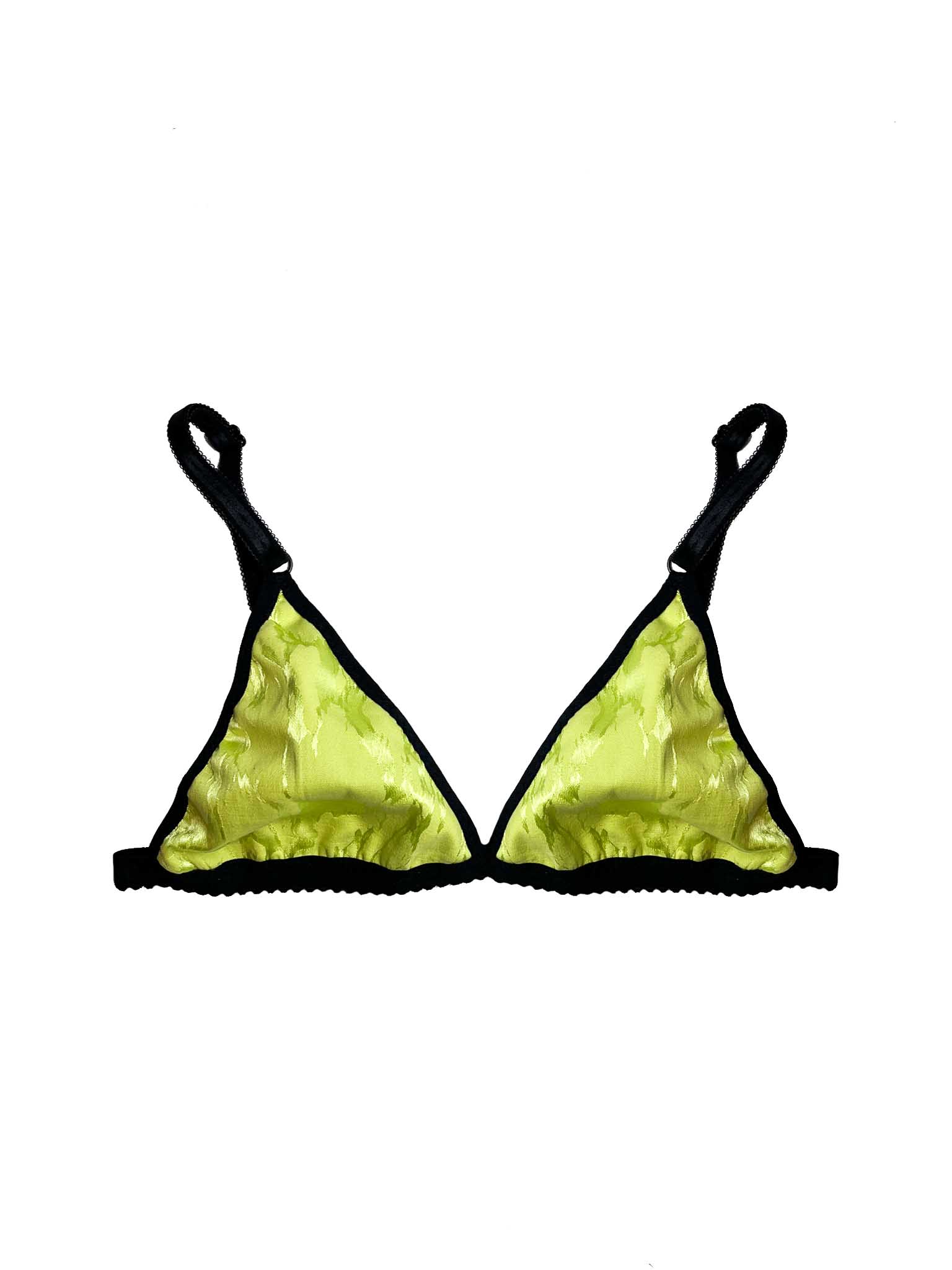 Eleanor Neon Green Triangle Bralette