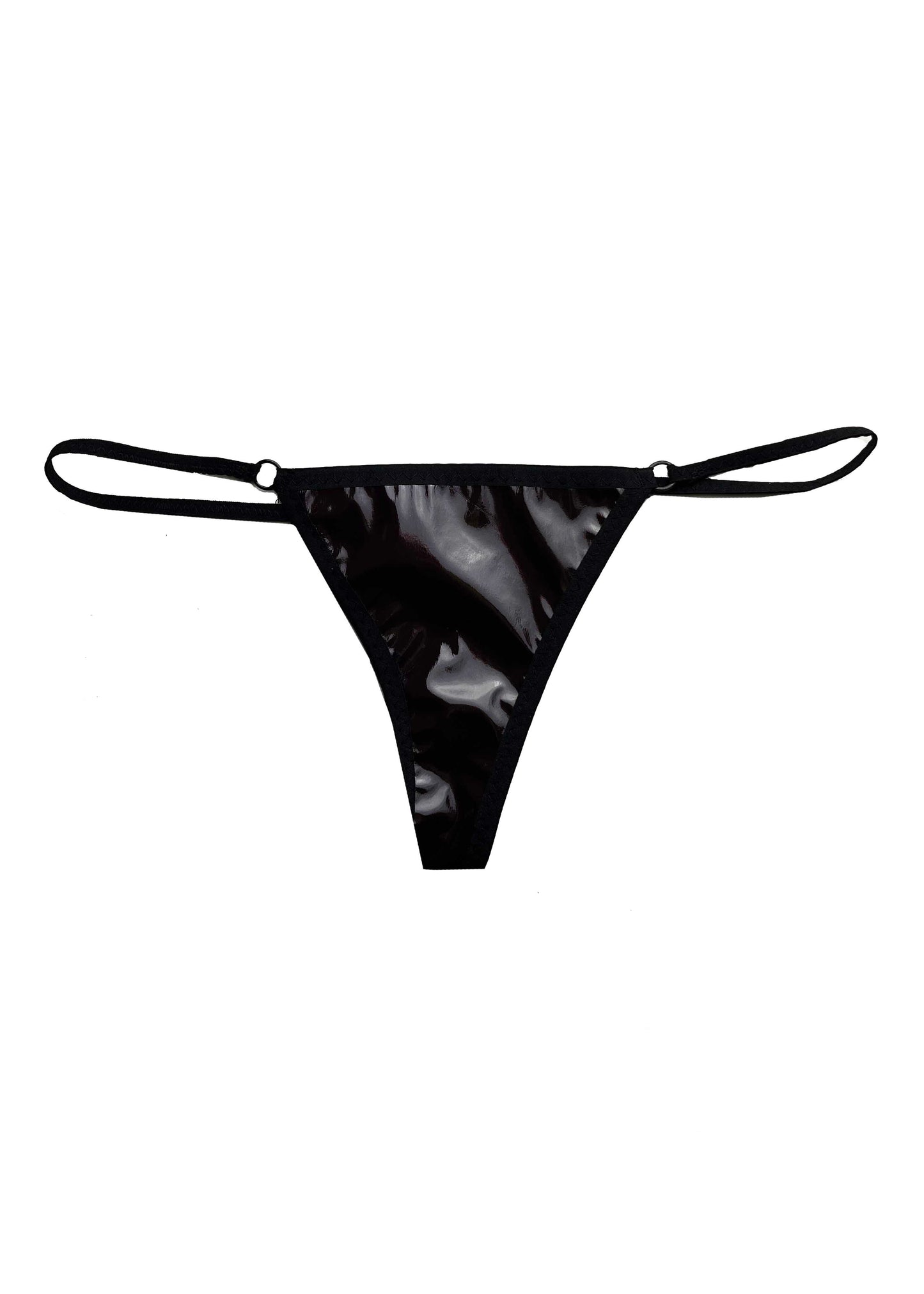 Palm Royale Vail Black Latex Thong