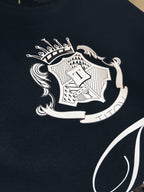 Crest Black Long Sleeve Crew Neck Sweater