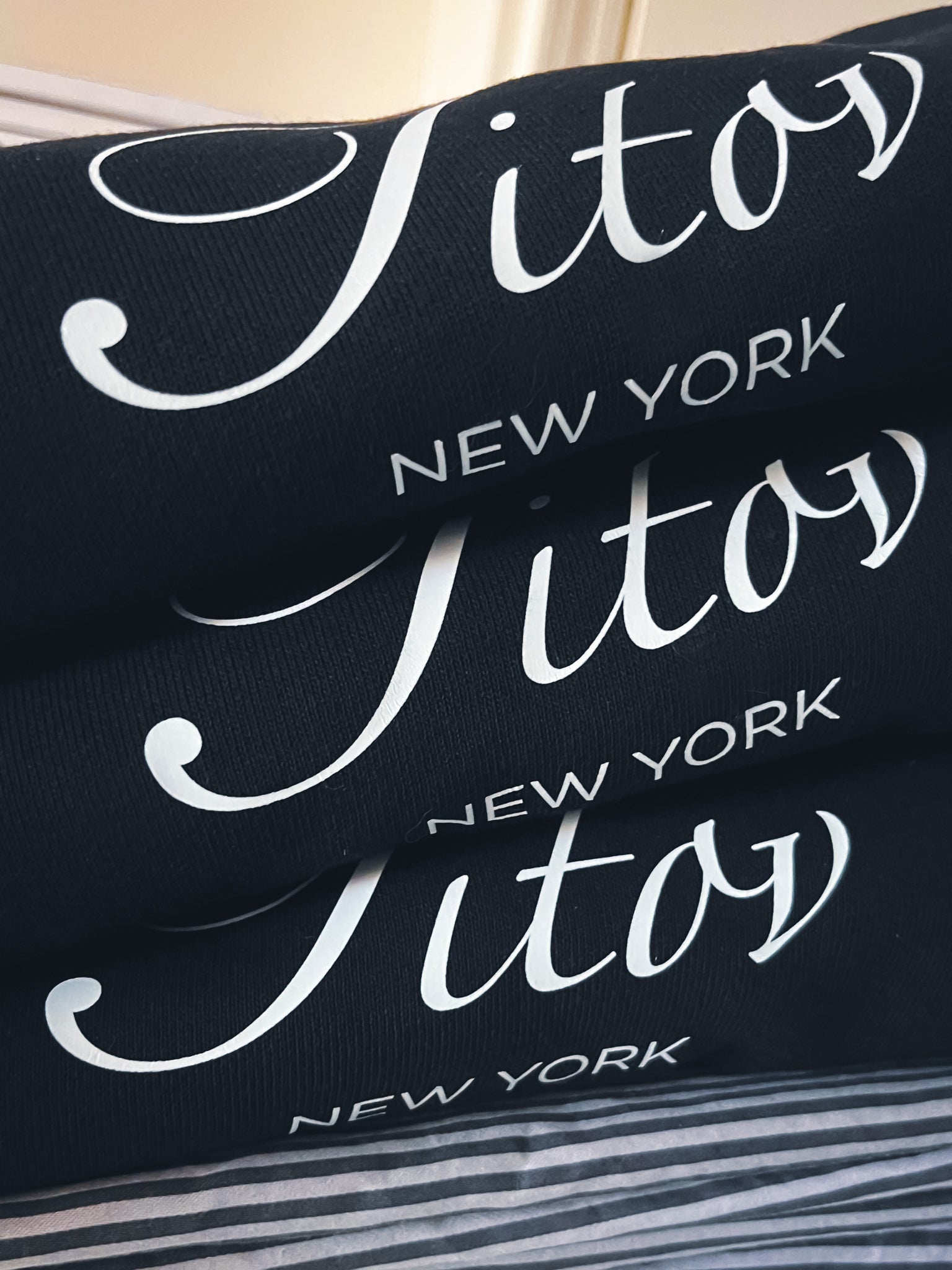 Crest Black Long Sleeve Crew Neck Sweater