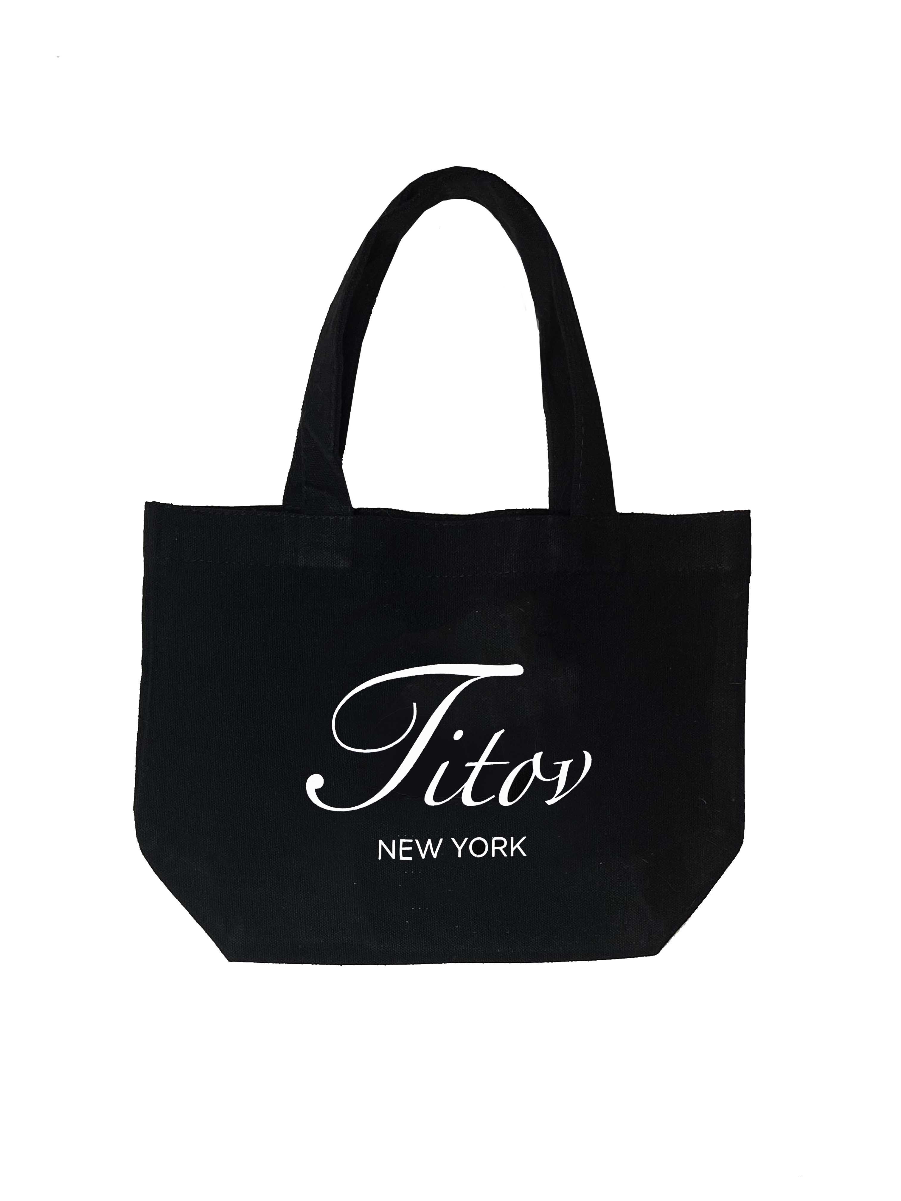 TITOV Mini Black Tote Bag